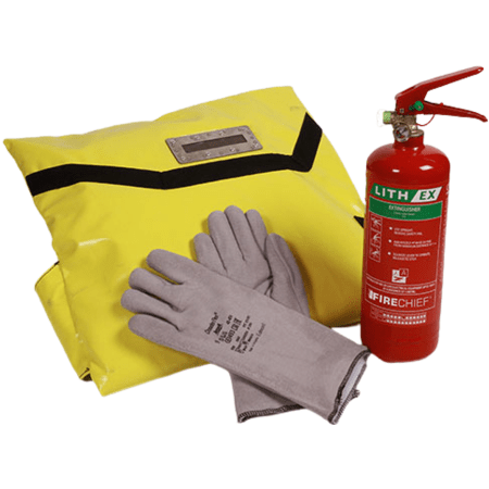 Lith-Ex Fire Suppression Kit - Large Bag & 1 Ltr (48 x 49 x 10 cm)