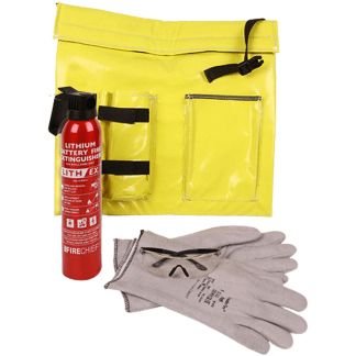 Lith-Ex Fire Suppression Kit - Small Bag & 0.5 Ltr (38 x 39 x 10 cm)
