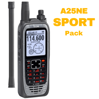 Portable Airband VHF Radio (Icom A25NE Sport Pack)