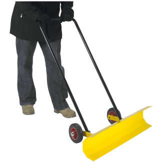 Wide-Blade Pedestrian Snow Plough with Wheels (955mm)