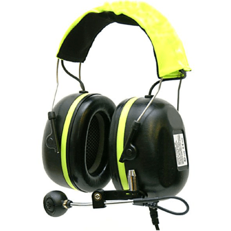HLO Heavy-Duty Headband Headset with Ear Cup PTT (Icom A25)