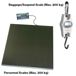 Scales Set: Personnel (Max. 300kg) & Baggage (Max. 200kg)