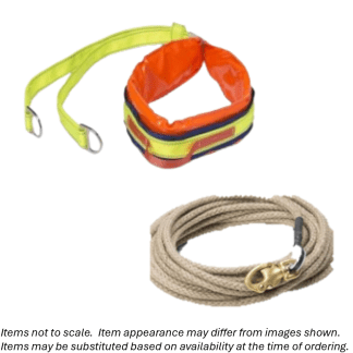 Lifeline (Min. 5mm Circ. x 15m in Length) & Rescue Harness