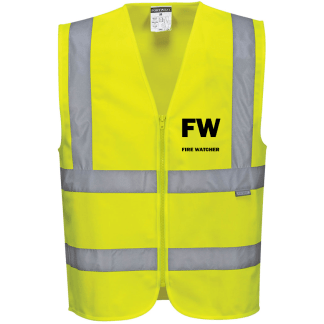 Hi-Vis Fire Watcher Vest (Printed)