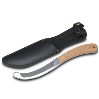 Quick-Release Knife (c/w Leather Sheath)