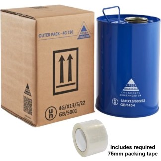 UN 4G Outer Packaging for 1 x 5L UN Steel Sample Drum (4G/X13/S)